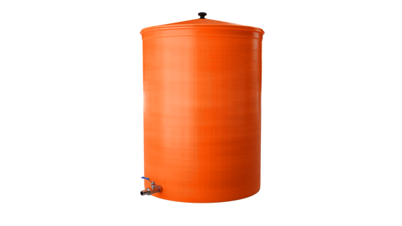 Бочка для воды 300л с краном 3/4", терракот Бочка для воды 300л с краном 3/4", терракот